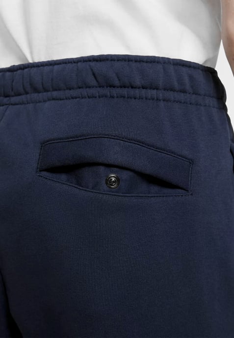 Nike Sportswear Club Fleece-Jogger mit offenem Saum in Marineblau - Image 4